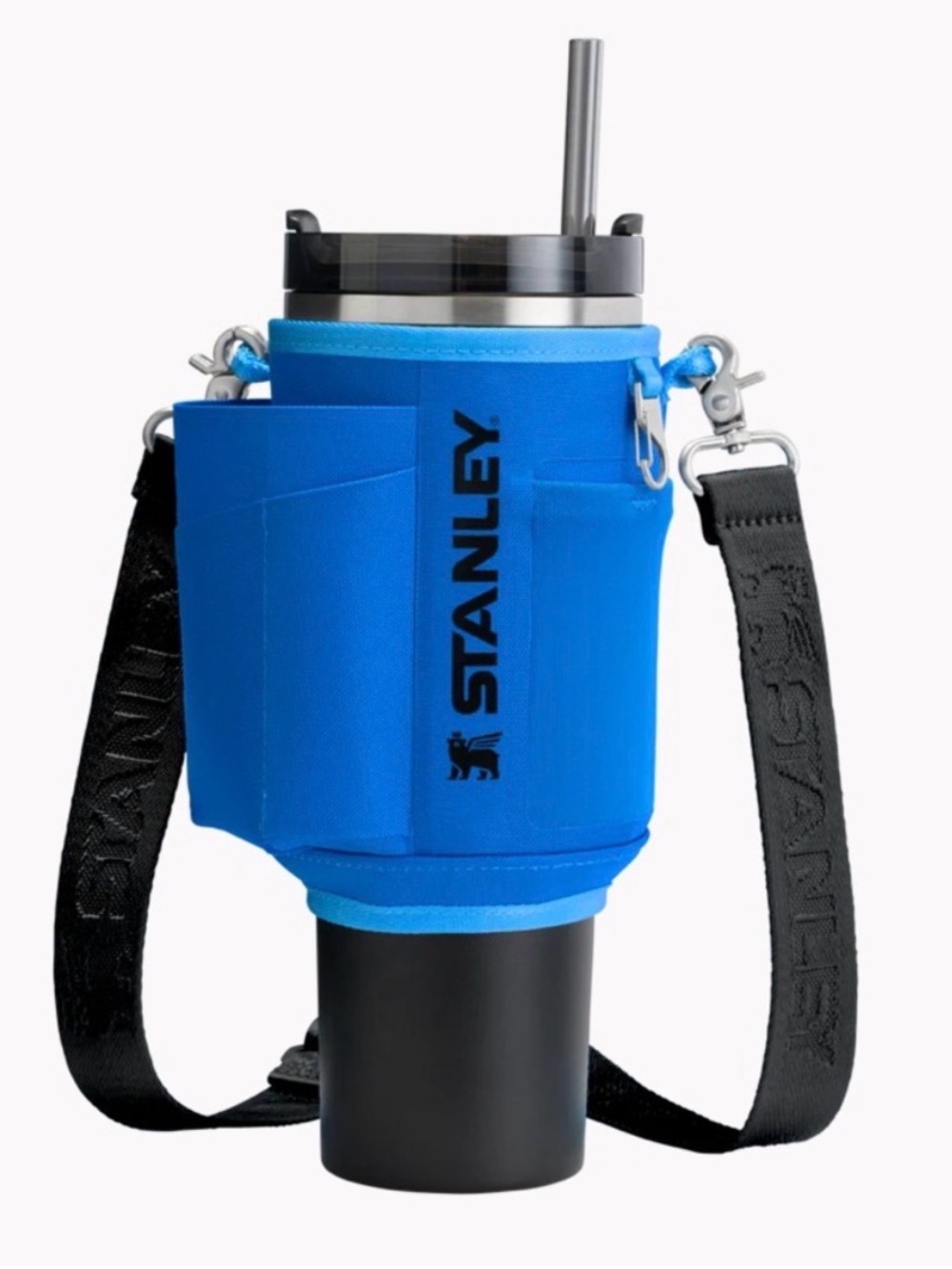 Stanley Royal Blue 40 oz Cross-Body Carry Strap with Black Logo